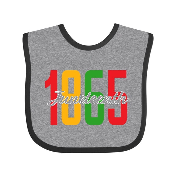 Inktastic 1865 Juneteenth Boys or Girls Baby Bib