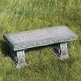 thumbnail image 5 of Roman Memorial Bench with Verse Inscribed on Top, 15.25-Inch, Resin, Small, 5 of 5
