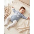thumbnail image 5 of RUINIXCW New to The Crew Baby Boy Girl Fall Winter Outfit Bubble Romper Newborn Baby Boy Girl Hospital Coming Home Outfit Waffled Striped Letter Long Sleeve Bodysuit, 5 of 9