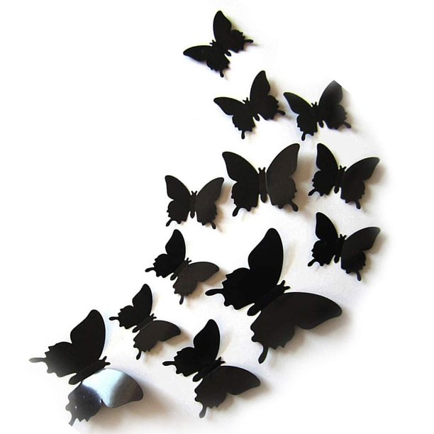 Decoración de habitaciones, pegatinas de pared con decoración artística, pegatinas de mariposas 3D que despiertan alegría e imaginación, fácil aplicación en superficies lisas, regalo para ocasiones