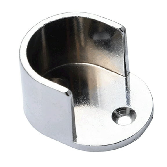 Niceauty Pole Sockets Closet Socket Zinc Alloy Wall Mountable Bracket Support Closet Use 1 Pair
