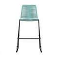 thumbnail image 3 of Shasta 26" Outdoor Metal and Wasabi Rope Stackable Counter Stool - Set of 2, 3 of 11