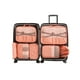 thumbnail image 1 of Yuarrent 7 unidades/juego de cubos de embalaje bolsa de viaje Tela no tejida almacenamiento de equipaje naranja, 1 of 6