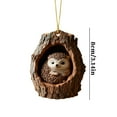 thumbnail image 3 of Animal Christmas Ornament, Forest Animal Decoration, Christmas Tree Animal Pattern 2D Acrylic Ornament, Christmas Tree Ornaments for Friends, Family Or Anyone Who Adores Animals E, 3 of 5