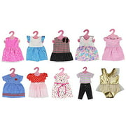 XADP 10 Sets 18" Doll Clothes Outfits Gift for American Girl Doll Clothes and Accessories,and Other 18" Dolls
