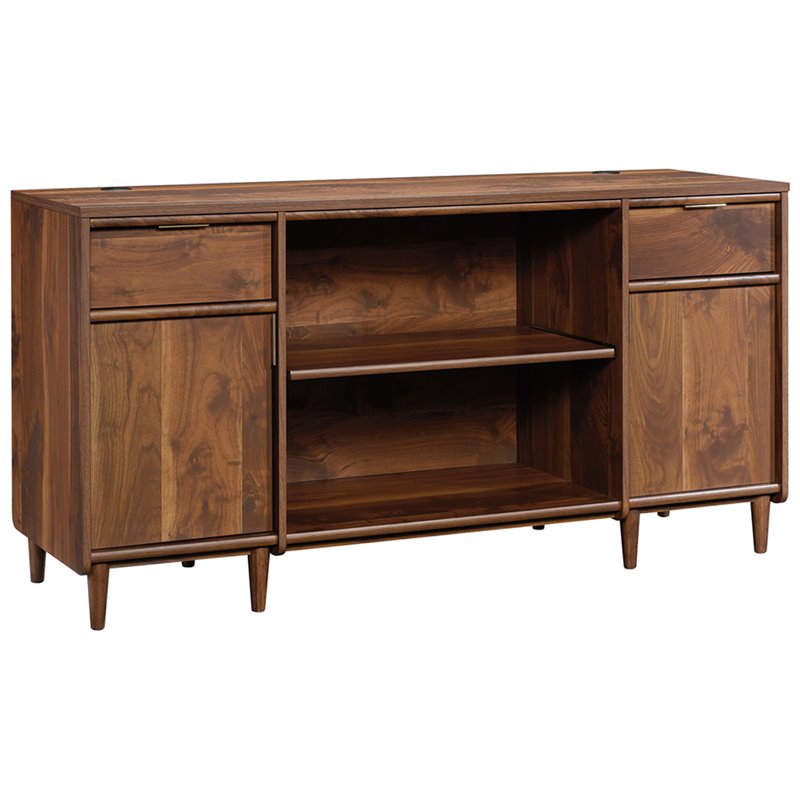 Sauder Clifford Place Storage Credenza, Grand Walnut Finish