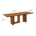 thumbnail image 3 of Satra Walnut Rectangular Dining Table, 3 of 6