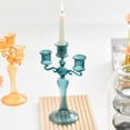 thumbnail image 5 of Candelabro de cristal de estilo francés creativo, candelabro colorido para cenas románticas a la luz de las velas, adornos para el hogar, bodas, 5 of 5