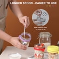thumbnail image 4 of Recipientes de avena para toda la noche LANDNEOO Glass Mason de 16 oz, paquete de 4, 4 of 8
