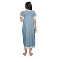 thumbnail image 3 of Moomaya Printed Nightdress For Ladies Cotton Ruffled Border Nursing Night Gown, 3 of 5