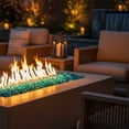 thumbnail image 6 of Blue Ridge Brand Reflective Fire Glass Diamonds - Professional Grade Fire Pit Glass - 1" Reflective Glass for Fire Pit and Landscaping - Bulk and Contractor Quantities Available, 6 of 7