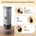 thumbnail image 3 of Portable Espresso Machine Mini Travel Coffee Machine Rechargeable Self-Heating Car Coffee Machine Small Espresso Machine, 3 of 6