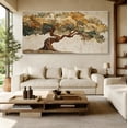 thumbnail image 6 of Canvas Wall Art for Living Room - Large Yellow Tree of Life Canvas Prints, Modern Abstract Nature Painting for Kitchen Bedroom Office Wall Decor, 6 of 7