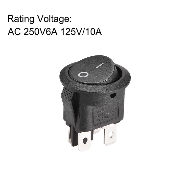 Lot De 5 Interrupteurs Bascule DPDT Uxcell 15A 250V - (ON Momentané)/OFF/(ON Verrouillé), Neufs
