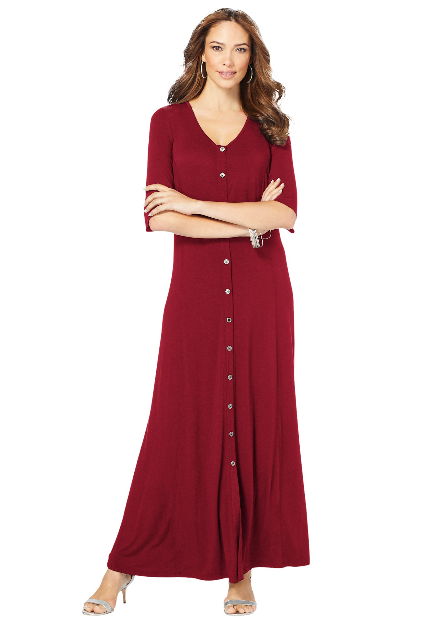 walmart burgundy dress