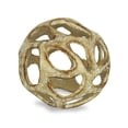 thumbnail image 1 of Cheungs 5359S-GD Cast Iron Orb with Abstract Permeating Pattern in A Gold Finish - Small, 1 of 1