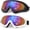 White+black Frame/Color Lens, variant on Motorcycle Goggles Kids,2 Pack Dirt Bike ATV Motocross Ski Goggles, Off Road Riding Racing Glasses for Child, Anti-UV Dust Airsoft Glasses for Men Women Youth Adult ( Black Frame/Color+clear Lens )