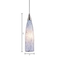 thumbnail image 2 of Elk Home Lungo 3-inch Wide 1-Light Pendant in Satin Nickel with Snow White Glass, 2 of 4
