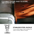 thumbnail image 3 of MasteelfCA 2pcs Stainless Steel Cabinet Box Locks Practical Suitcase Toggle Hasps, 3 of 8