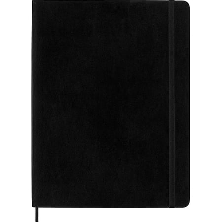 Moleskine Classic Notebook, Soft Cover, XL (7.5" x 9.5") Ruled/Lined, Black, 192 Pages