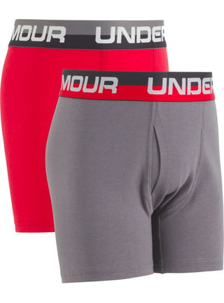 $79 Under Armour Boy's Underwear Red Stretch 2-Pack Boxer Brief Kids Size  YMD