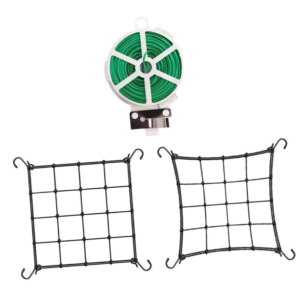 2 piezas de red elástica para trepar vides con malla flexible Scrog Net para XS