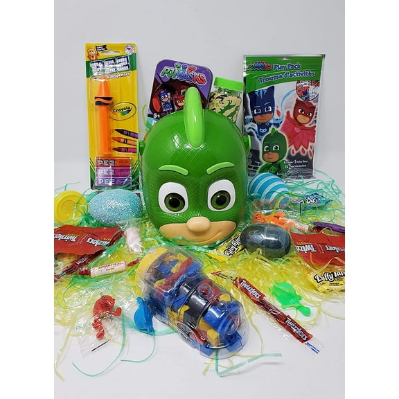 Premade Gift Set Gekko Happy Birthday Easter Basket Baskets Bucket Holiday Egg Stuffers Goodie Bag Assorted Toys (May Vary) and Candy Boy