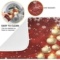 thumbnail image 2 of SKYSONIC Christmas Tree Of Baubles Dish Drying Mat 18x24 inch Happy New Year Merry Christmas Large Dish Drying Mat, Counter top Mat, Dish Draining Mat,Dishes Draining Protector Pad, Sink Mat, 2 of 6