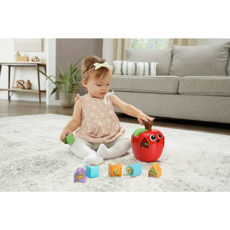 LeapFrog Spin & Change Apple Shape Sorter, Toddler Shapes, Blocks
