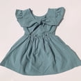thumbnail image 5 of Visland Girl Lace Up Backless Party Flower Girl Dresses,Small Flying Sleeve for Daily Wear, 5 of 8
