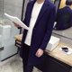 thumbnail image 5 of ZHAOCHENG Nuevo abrigo de lana de invierno para hombre, abrigos de lana de secciones largas para tiempo libre, chaquetas casuales de moda de color puro para hombre, abrigo casual para hombre, 5 of 5