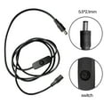 thumbnail image 6 of 5.5mmx2.1mm Power Extension Cable with Switches for LED Lighting Router Speaker, 6 of 7