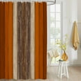 thumbnail image 4 of Fabric Shower Curtain Brown Gradient Rustic Wood Grain Texture Shower Curtains with 12 Hooks Waterproof Machine Washable Bath Curtains for Bathroom, 72 x 78in, 4 of 6