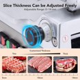 thumbnail image 4 of 550W Automatic Meat Slicer - 12 Inch Carbon Steel Blade Deli Slicer with Adjustable Thickness for Commercial and Home Kitchen Use, 4 of 7