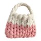 thumbnail image 2 of Bolsos Con Asa Superior Bolsas con asa superior para mujer Bolsa de diseño tejido Bolsa simple de lana islandesa (rosa) Ndcxsfigh Para Estrenar, 2 of 8