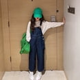 thumbnail image 2 of Yammkia Jeans Jumpsuit for Kids Little Big Girls Denim Overalls Washed for Soft Stretch Jeans Workwear 5-16 Years,5-6 Years, 2 of 9