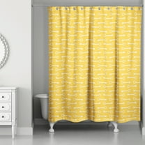 Creative Products Yellow Keys Pattern 71x74 Shower Curtain