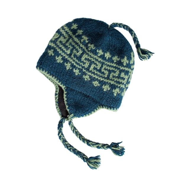 Gorro de Invierno KOSHI de Lana Sherpa Tejido a Mano con Forro de Microfibra