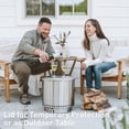 thumbnail image 6 of Solo Stove Ranger Fire Pit Bundle | Portable & Smokeless | Includes Stand, Lid & Shelter | Ideal for 2–4 People | Stainless Steel, 15"x15", 22lbs, 6 of 8