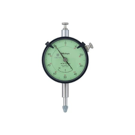 

Mitutoyo 2048SB-10 10 mm Flat Back 0-100 Dial Indicator Adjustable Hand & Counter