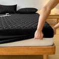 thumbnail image 4 of Waterproof Queen Mattress Protector, 18" Deep Pocket Mattress Topper - Lab Tested Leakproof, Breathable & Noiseless, Machine Washable,Fitted Queen Sheets Only(60"*80",Black), 4 of 5