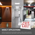 thumbnail image 6 of 1PK Red Exit Sign with Emergency Lights, Two Adjustable Square Heads LED Emergency Exit Light with Battery Backup, UL Listed, AC 120/277V, Commercial Emergency Lights Combo for Business, 6 of 7
