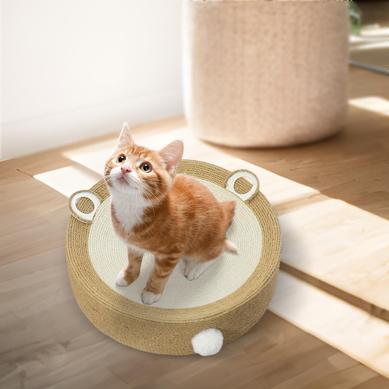 Tooyful Cat Scratch Pad Lounge Cat Beds Rest and Play 40x10.5cm Grind Claws Cardboard Cat Scratcher Bed Cat Scratching Board for Kitten Medium Cats Beige Brown