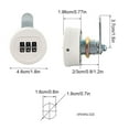 thumbnail image 3 of Destyer Drawers With Metal Cabinet Lock. Locker Lock Ensures Safe And Reliable Security. 20mm white, 3 of 6