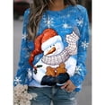 thumbnail image 5 of Sudaderas con capucha navideñas con estampado 3D de muñeco de nieve para mujer, Y2k Sudadera con capucha de manga larga, jerséis de gran tamaño, Tops, ropa para mujer, 5 of 5