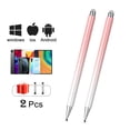 thumbnail image 1 of Universal Touch Screen Pen For iPhone Accessorie For Apple Haiwei Samsung Stylus For iPad Magnetic Tilt Sensitive 2pcs-2 in 1-Pink, 1 of 6