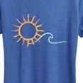 thumbnail image 3 of Instant Message - Brushstroke Sun and Wave - Women's Short Sleeve Graphic T-Shirt, 3 of 6