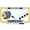 Gold, variant on [Officially Licensed Product] - U.S. Air Force Proud Dad - Domed Custom-Made Personalized Narrow (Thin) Top 4 Hole Metal Car License Plate Frame with Free caps - Black (Qty: 1 Frame)