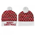 thumbnail image 2 of Gorro navideño, gorro navideño tejido suave, cálido y luminoso, gorro navideño tejido, artesanía superior, 2 of 12