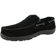 Clarks Men's Warren Slip on Loafer indoor outdoor slippers (Black, 8)
